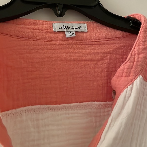 NEW Prep Obsessed EASY TO LOVE COLORBLOCK BUTTON UP - Picture 11 of 11